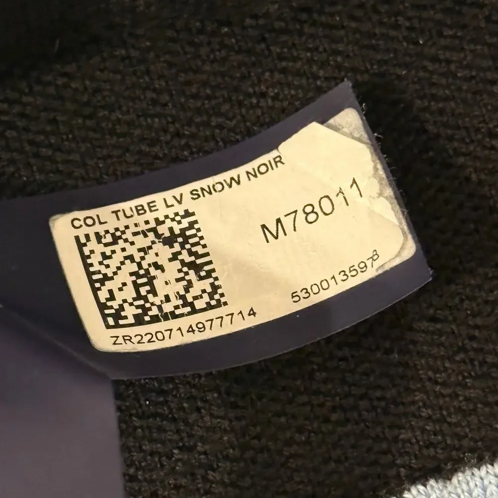 Louis Vuitton Col Tube Monogram Knit Neck Gaiter Snood Wool